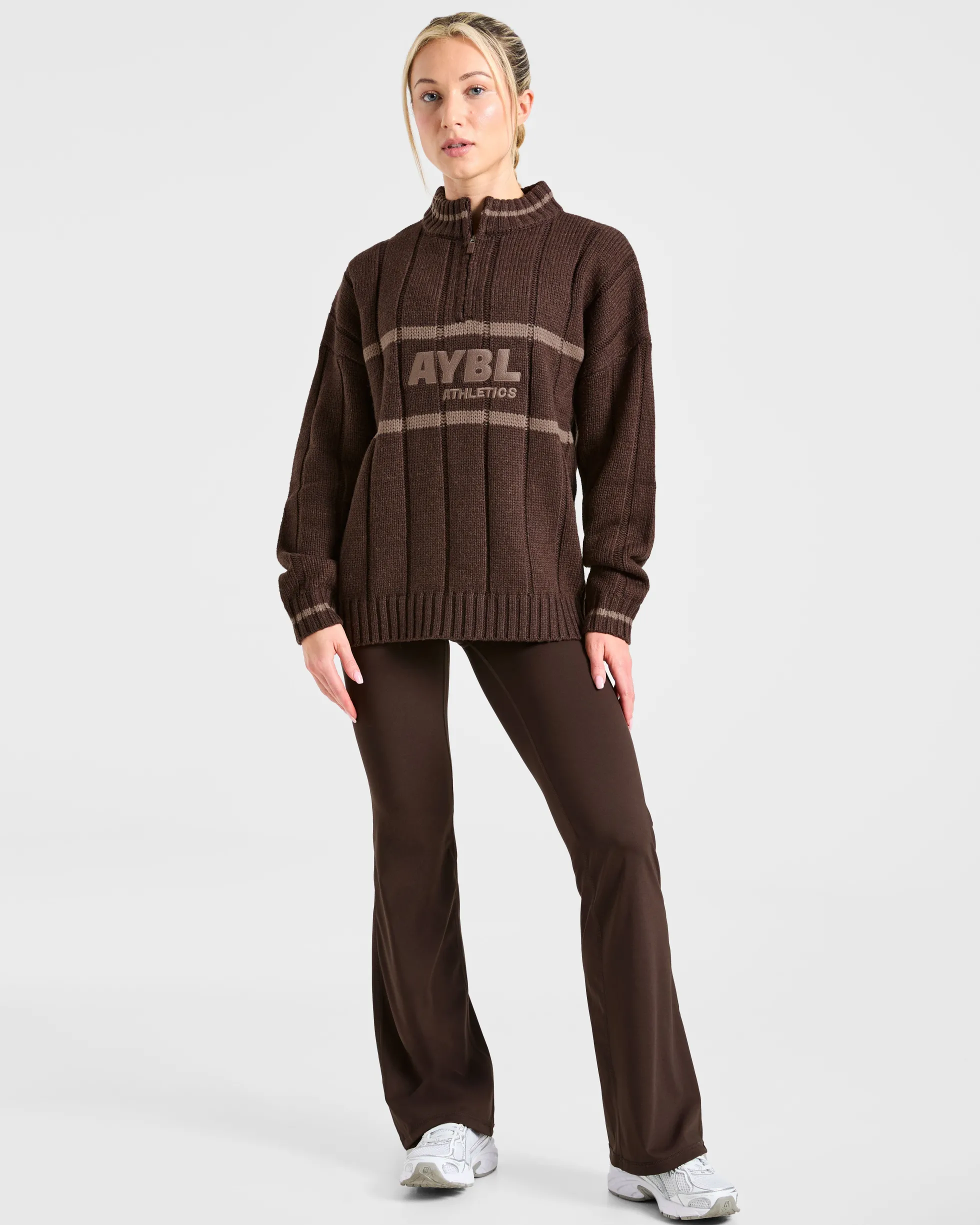 Athletics Oversized Knitted 1/4 Zip