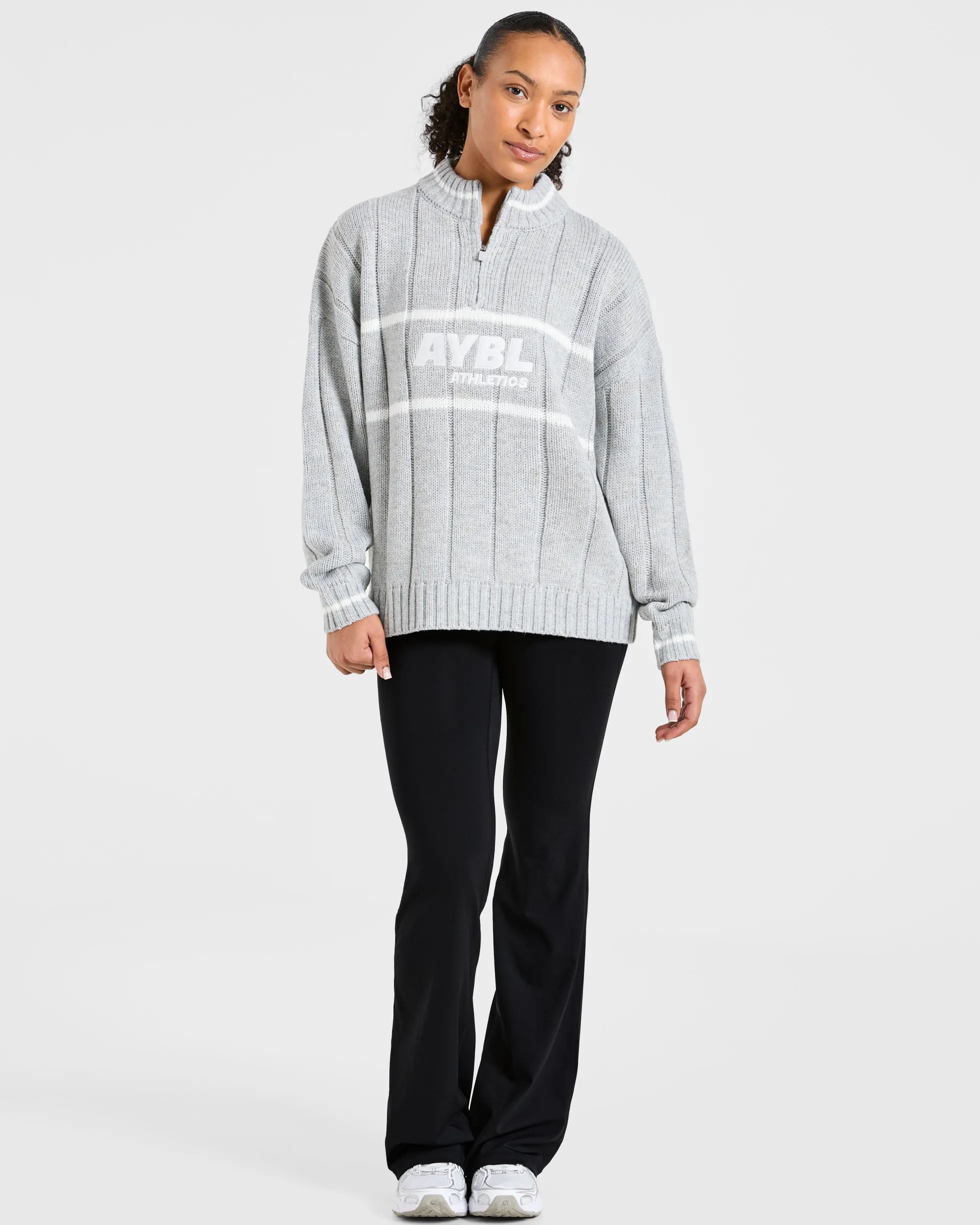 Athletics Oversized Knitted 1/4 Zip