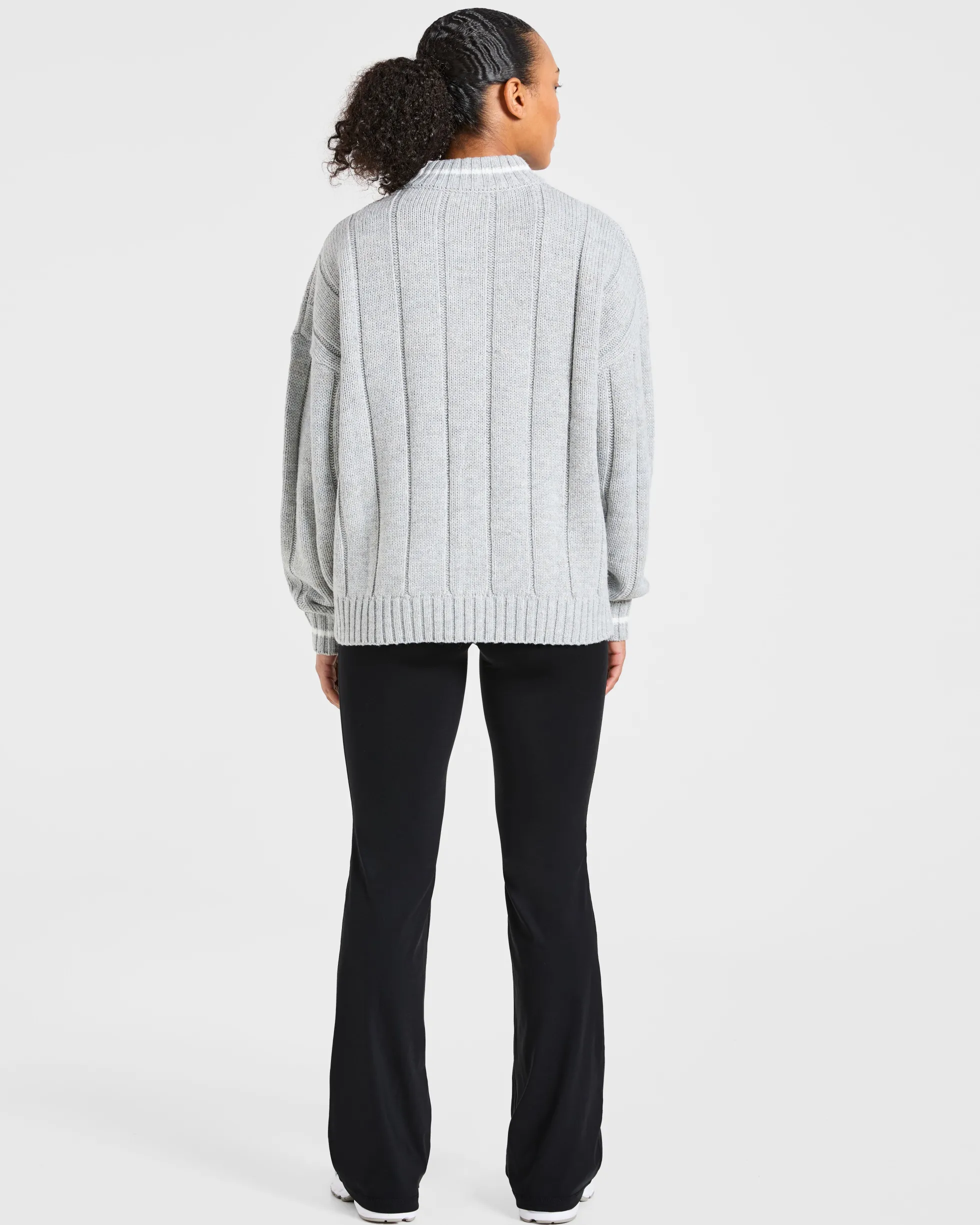 Athletics Oversized Knitted 1/4 Zip
