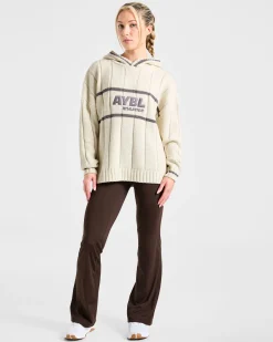 Athletics Oversized Knitted Hoodie
