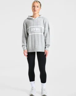 Athletics Oversized Knitted Hoodie