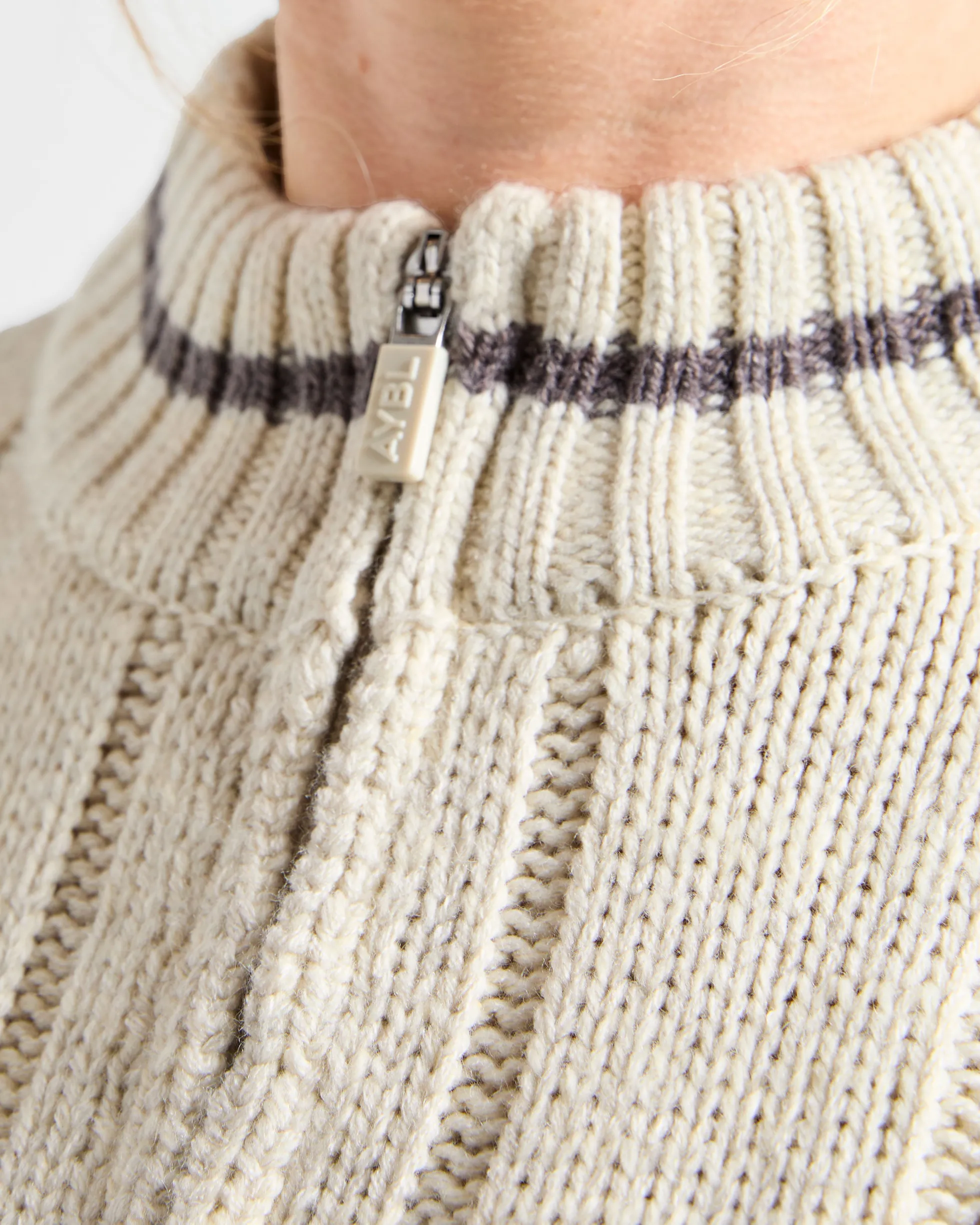 Athletics Oversized Knitted 1/4 Zip