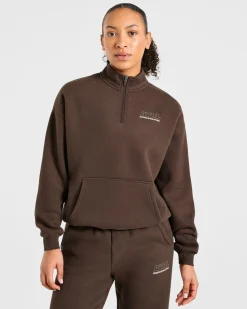 Athletics Track Oversized 1/4 Zip Pullover
