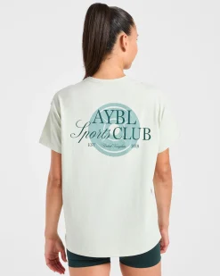 AYBL Sports Club Script Oversized T Shirt
