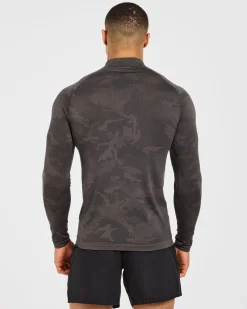 Camo Seamless 1/4 Zip Pullover
