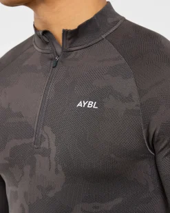 Camo Seamless 1/4 Zip Pullover