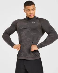 Camo Seamless 1/4 Zip Pullover