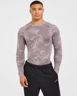 Camo Seamless Long Sleeve T Shirt