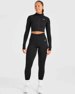 Empower Seamless Crop Zip Jacket