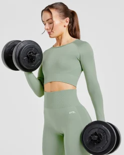 Empower Seamless Long Sleeve Crop Top
