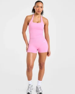 Enhance Seamless Halterneck Top