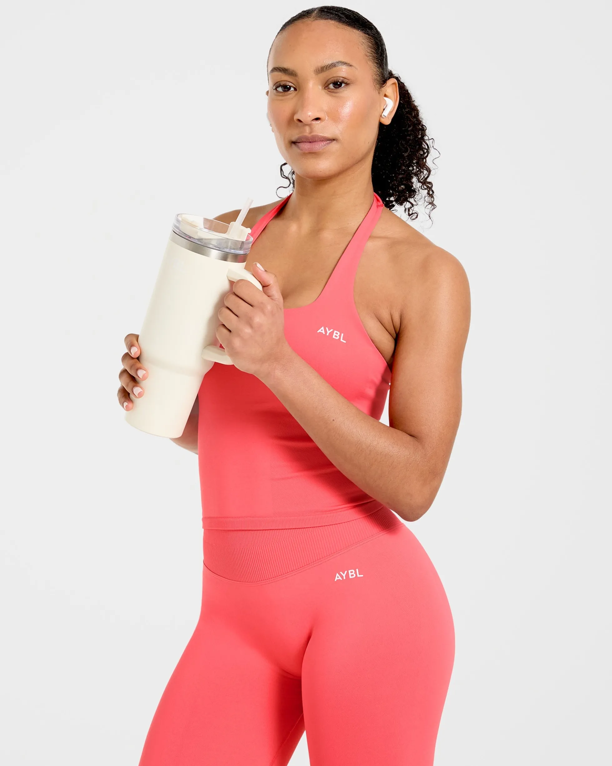 Enhance Seamless Halterneck Top