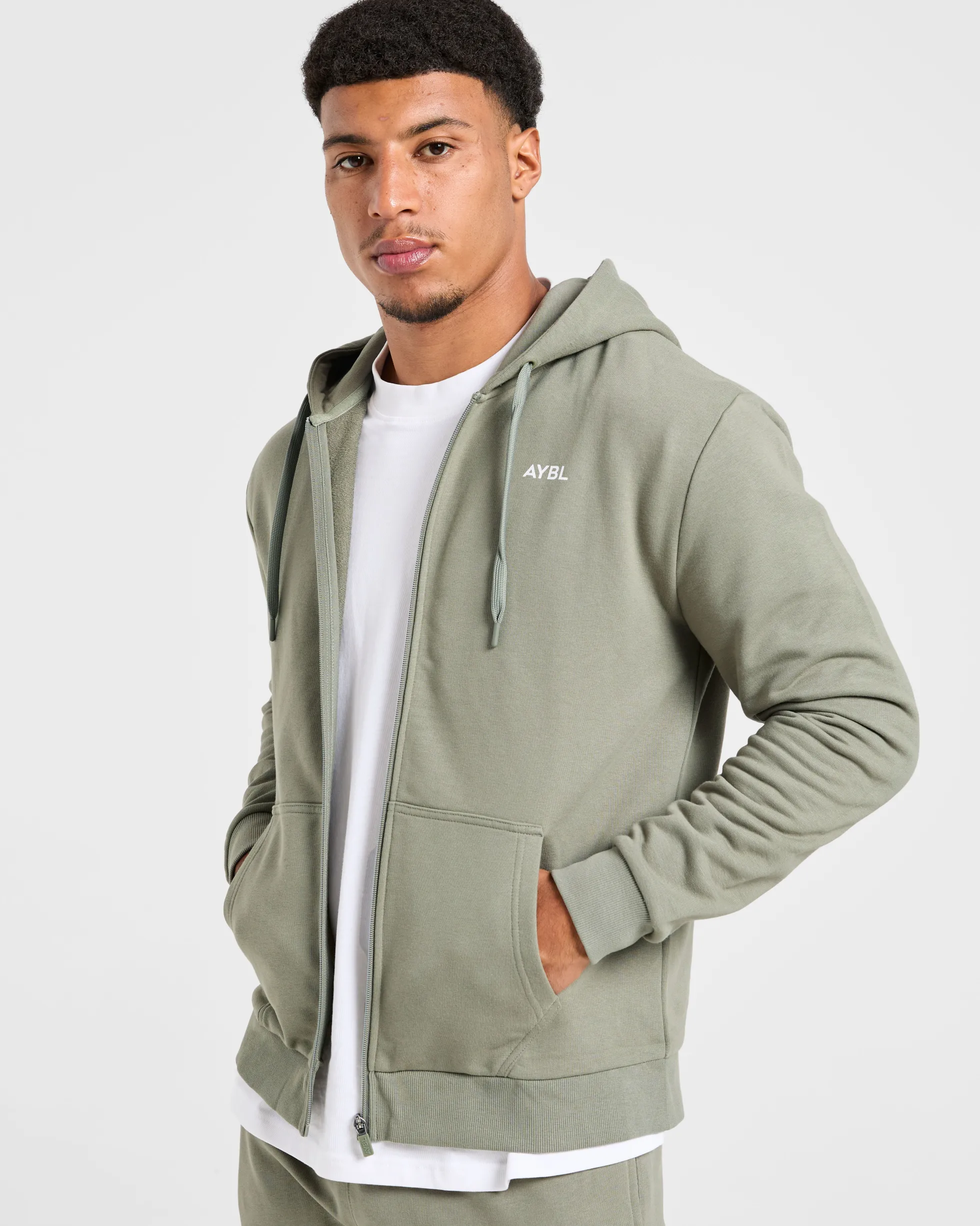 Essential Lightweight Zip Up Hoodie
