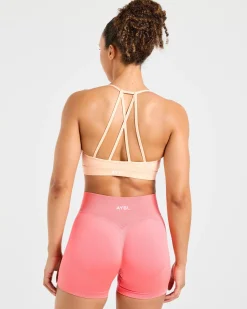 Essential V Neck Strappy Sports Bra