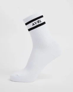 Everyday Double Stripe Crew Socks (3 Pack)