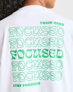 Focused Wavy Oversized T Shirt