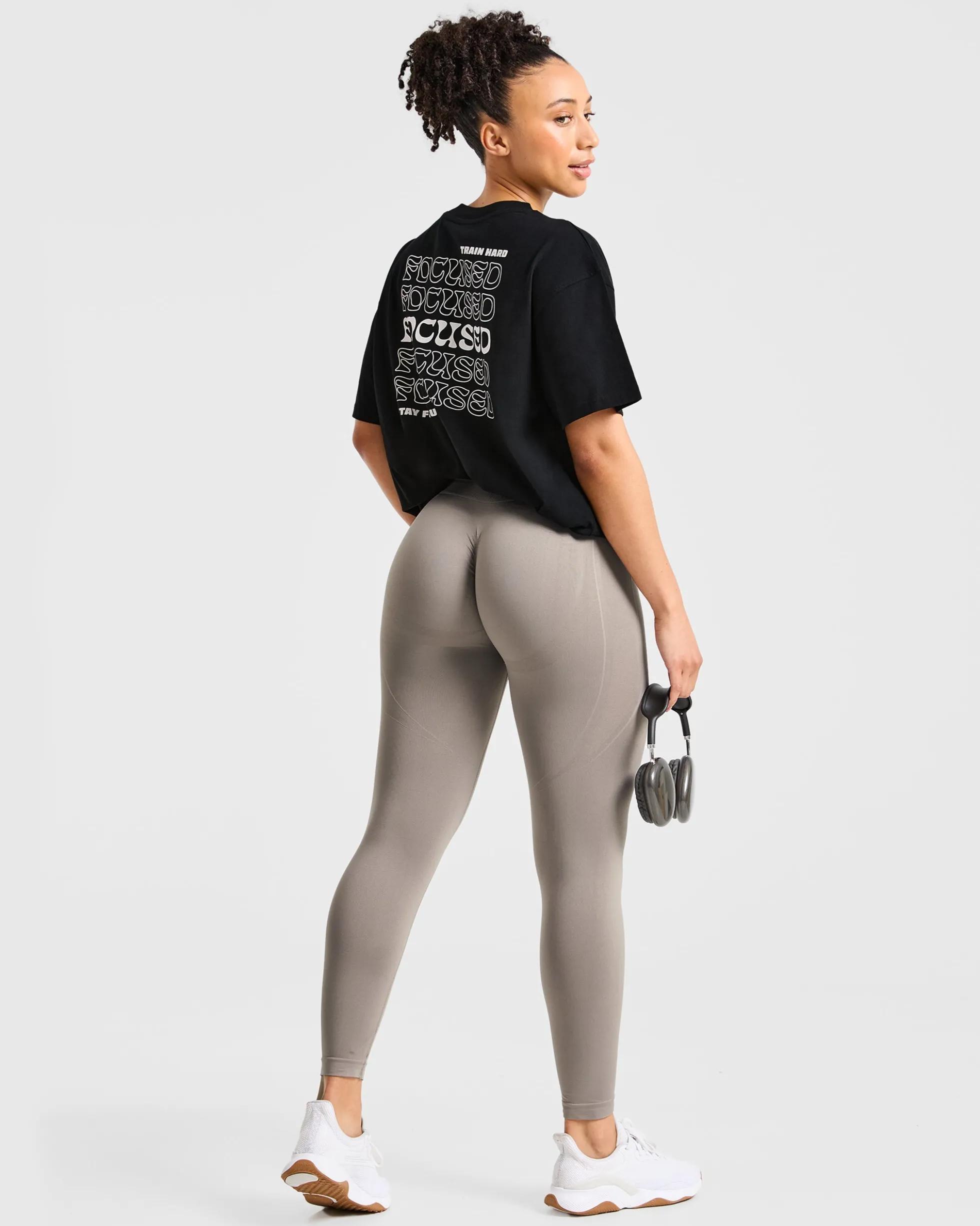 Focused Wavy Oversized T Shirt