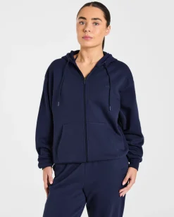 Lifestyle Oversized Zip Up Hoodie