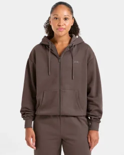 Lifestyle Oversized Zip Up Hoodie