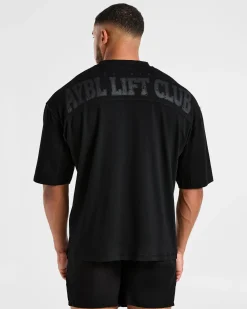 Lift Club Distressed Oversized T Shirt