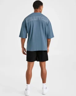 Lift Club Distressed Oversized T Shirt