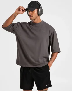 Lift Club Distressed Oversized T Shirt