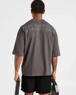 Lift Club Distressed Oversized T Shirt