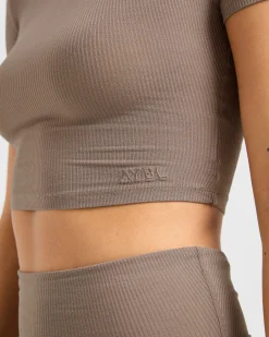Lounge Ribbed T Shirt