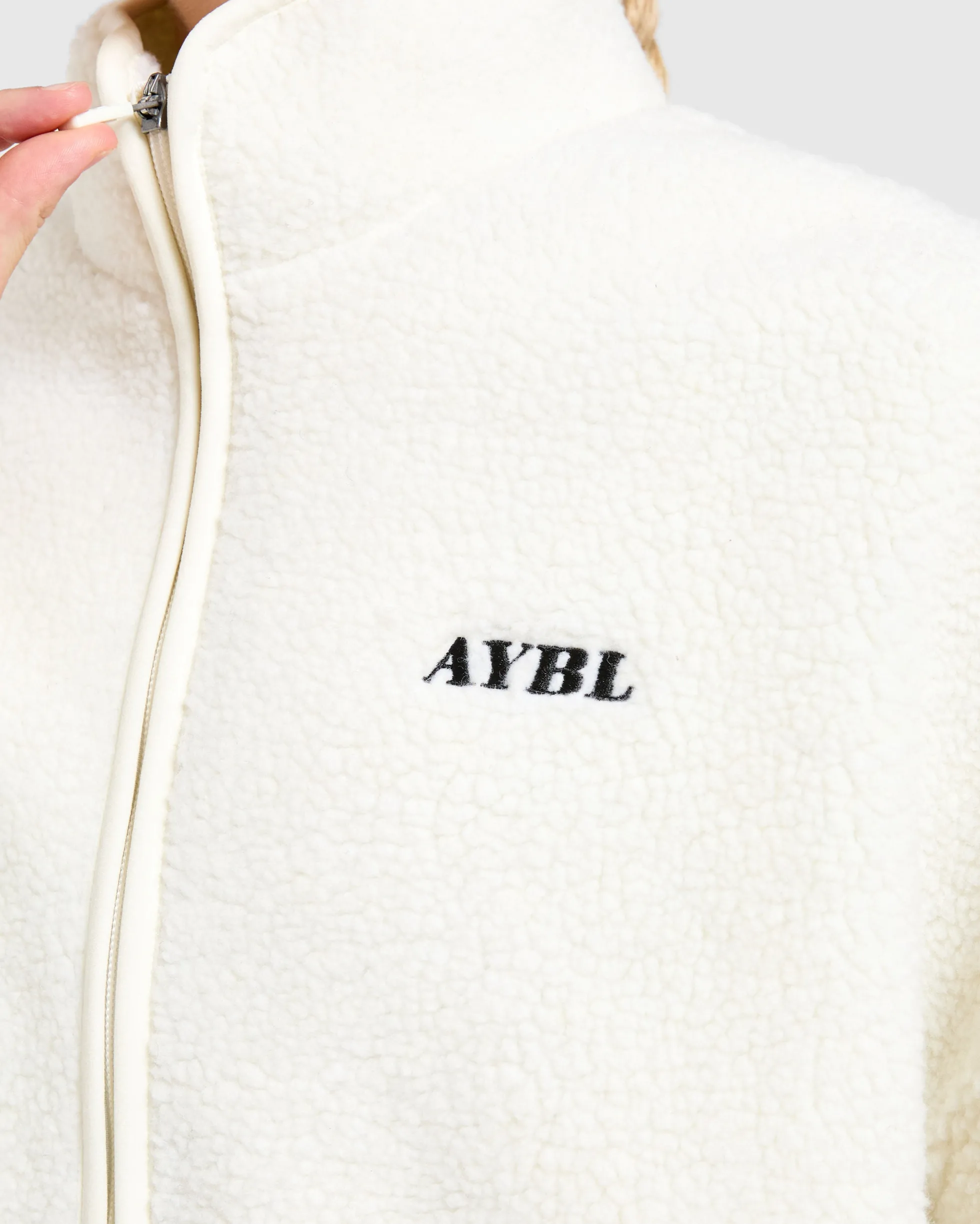 Oversized Zip Up Fleece Jacket