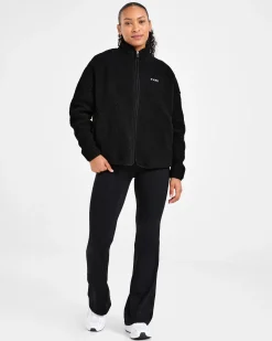 Oversized Zip Up Fleece Jacket
