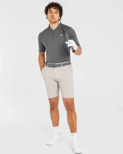 Performance Collarless Polo Shirt
