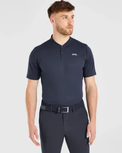 Performance Collarless Polo Shirt