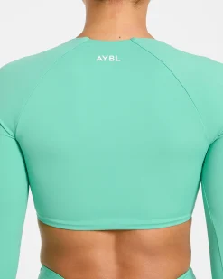 Physique Long Sleeve Crop Top