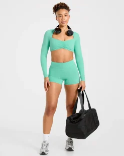 Physique Long Sleeve Crop Top