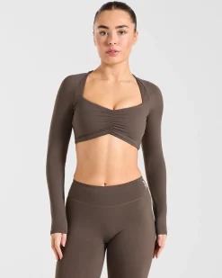 Physique Long Sleeve Crop Top