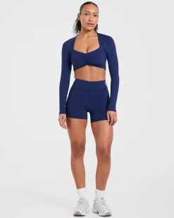 Physique Long Sleeve Crop Top