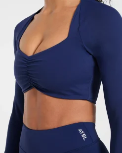 Physique Long Sleeve Crop Top