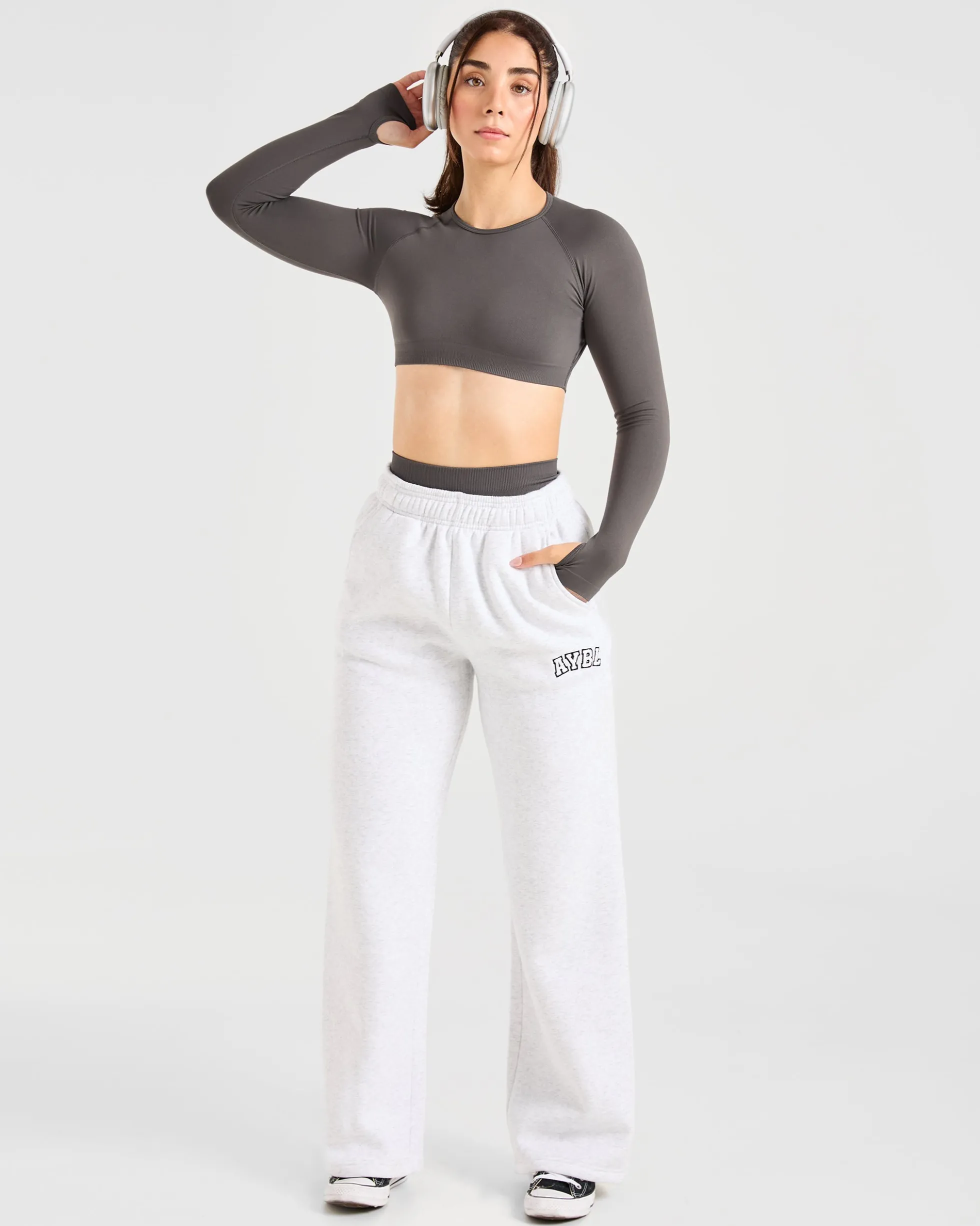 Power Seamless Long Sleeve Crop Top