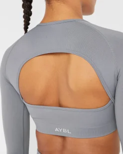 Power Seamless Long Sleeve Crop Top