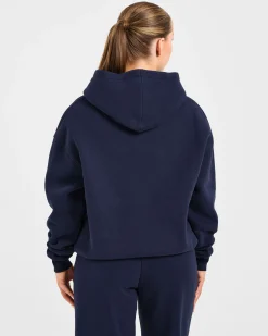 Retro Embroidered Oversized Hoodie