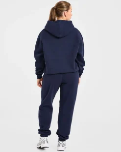 Retro Embroidered Oversized Hoodie