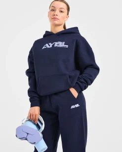 Retro Embroidered Oversized Hoodie