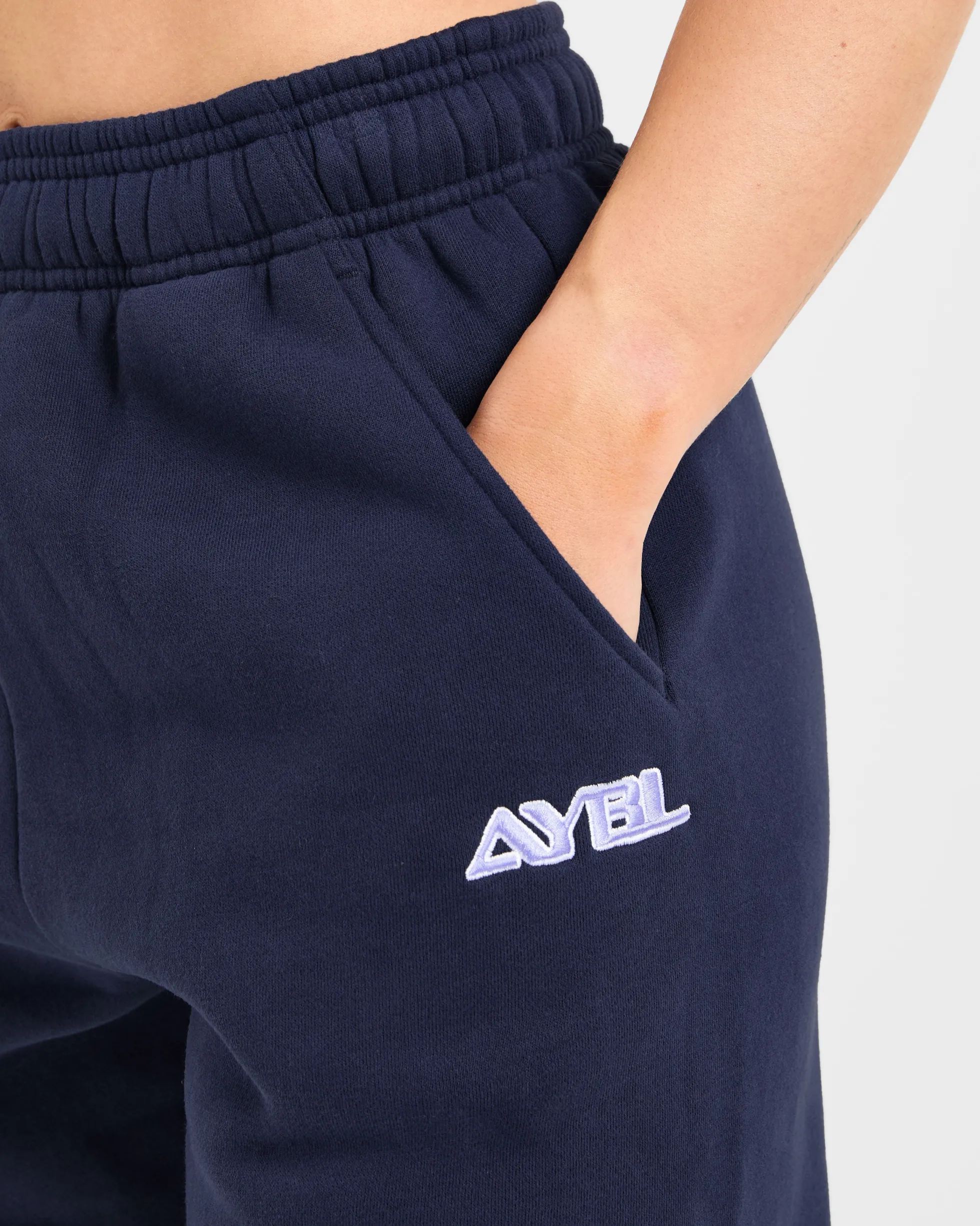 Retro Embroidered Oversized Joggers