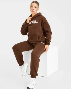 Retro Embroidered Oversized Hoodie
