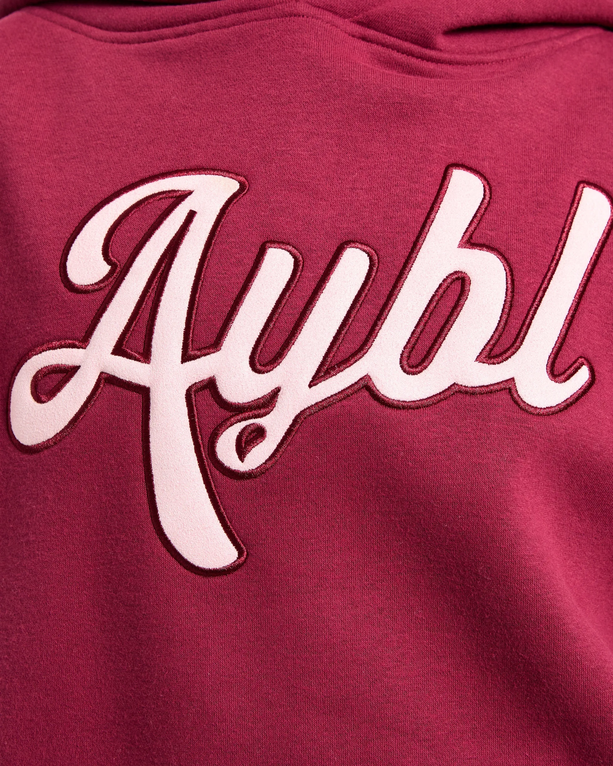 Script Embroidered Oversized Hoodie