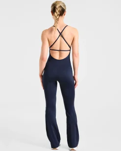 Sculpt Backless Flared All In One