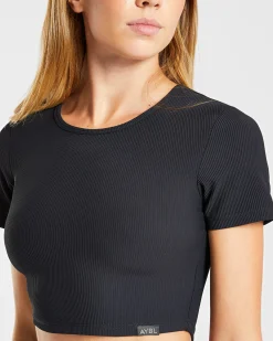 Sculpt Ribbed Crop Top