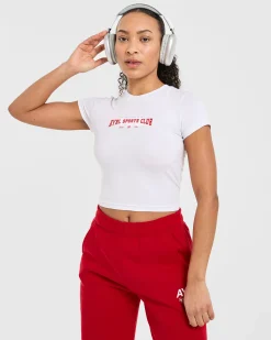Sports Club Varsity Baby Tee