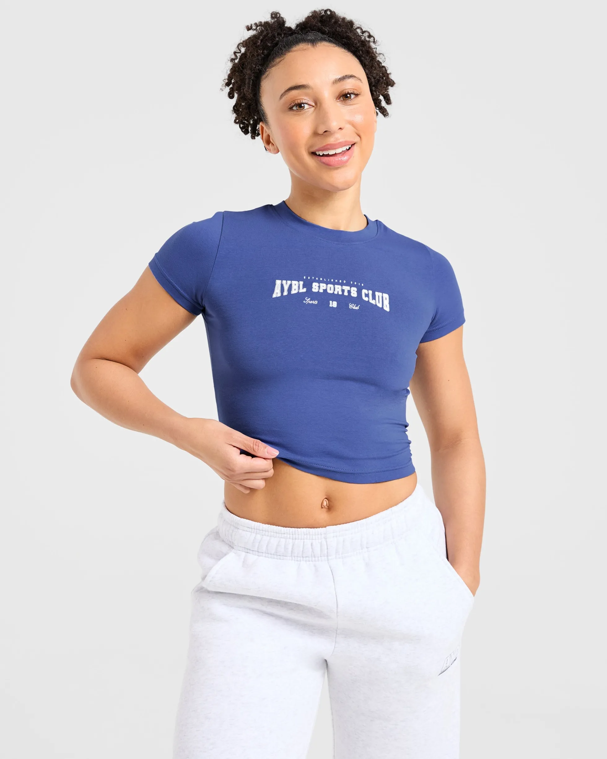 Sports Club Varsity Baby Tee