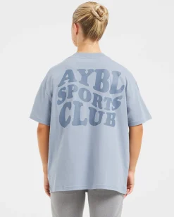 Sports Club Wavy Oversized T Shirt